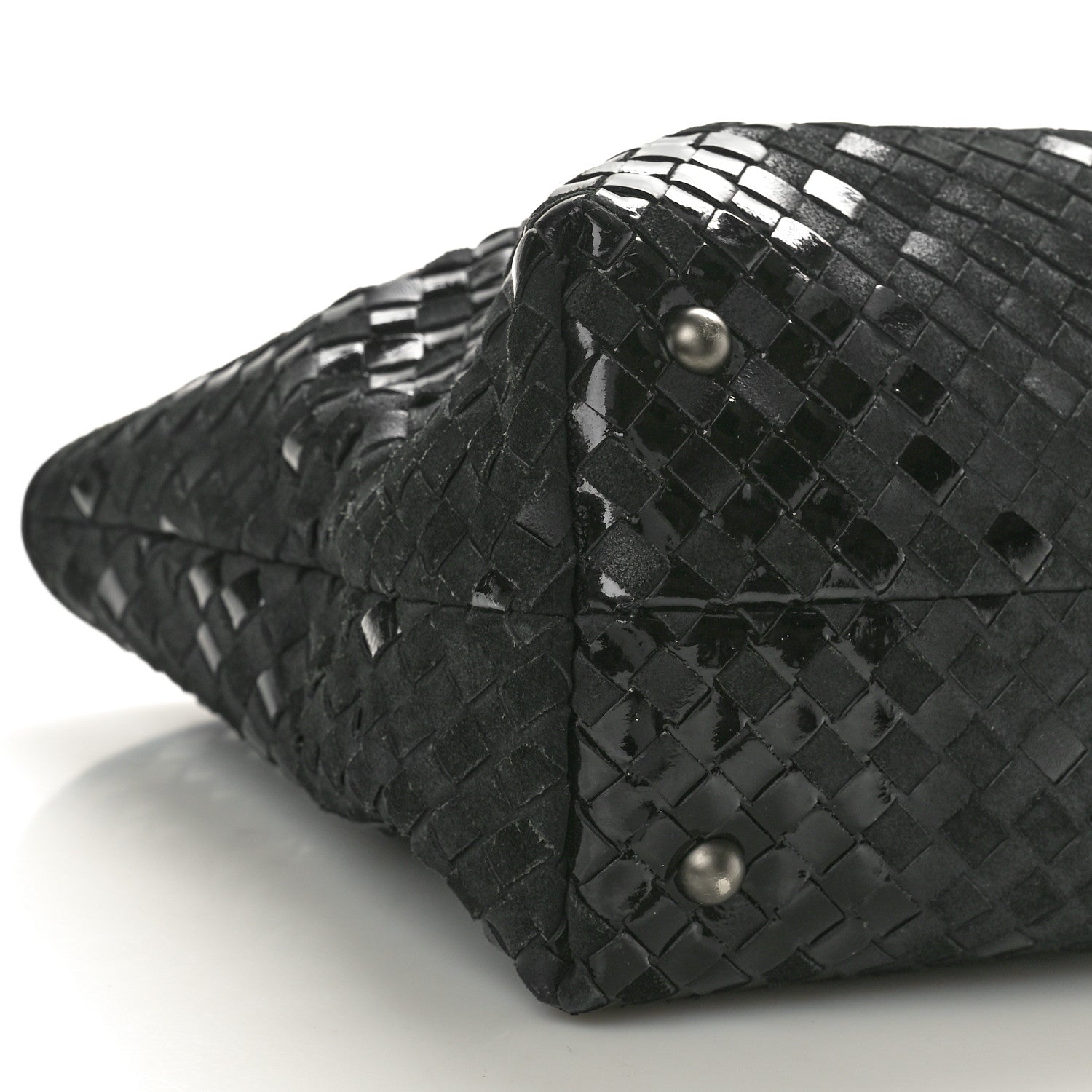 Bottega Veneta Intrecciato Rugiada Vintaga Medium Shopper Black 9 of 11