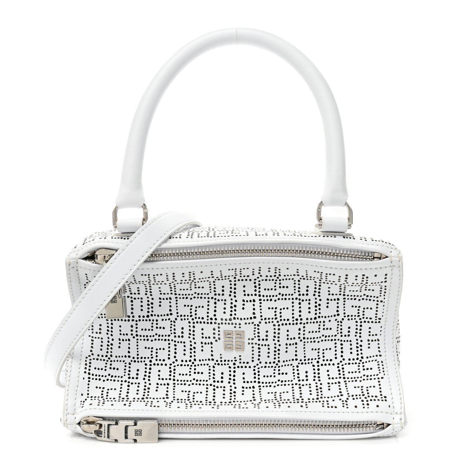 Givenchy Lambskin Perforated Small Pandora Ivory 1 of 11