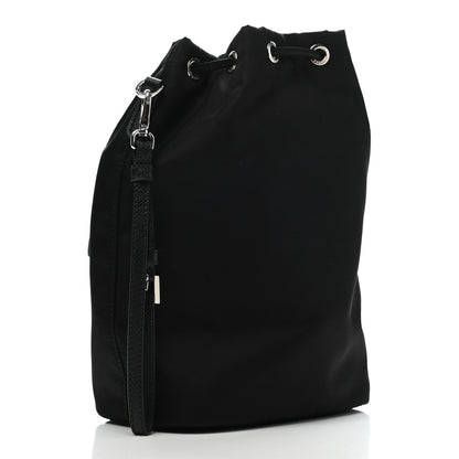 Prada Saffiano Tessuto Nylon Vela Bucket Wristlet Black 3 of 8