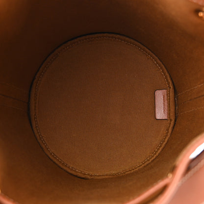 Celine Triomphe Canvas Calfskin Small Drawstring Bucket Bag Tan 5 of 10