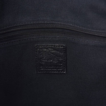 Burberry Canvas Calfskin Logo Tote Black 6 of 9