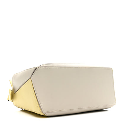 Loewe X ALBERS Nappa Calfskin Small Puzzle Bag Pale Grey Light Citrine 4 of 12