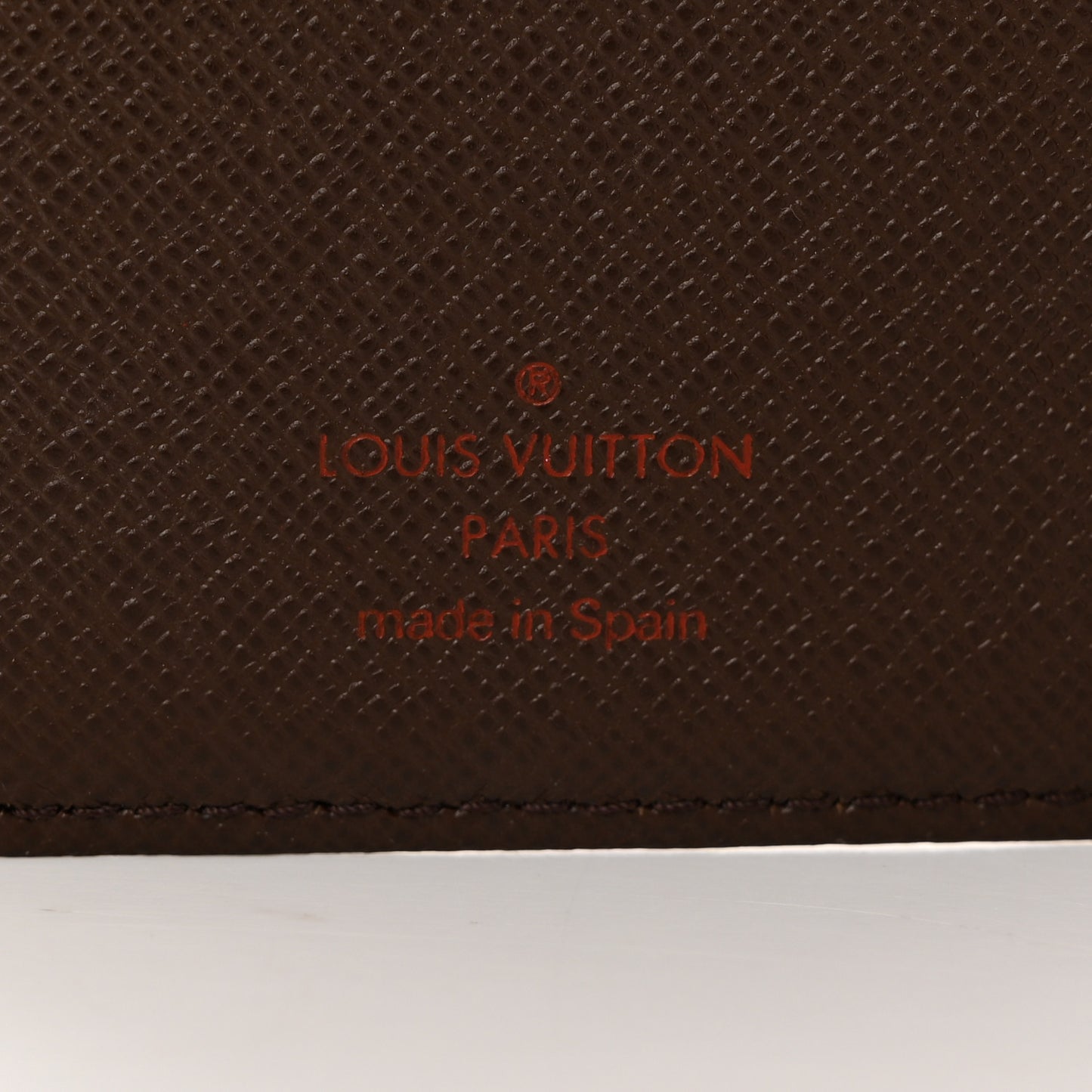 Damier Ebene Checkbook Cover Wallet
