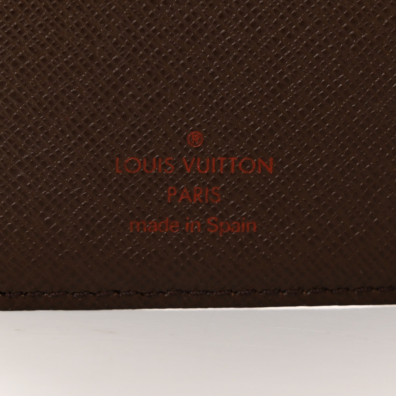 Louis Vuitton Damier Ebene Checkbook Cover Wallet 6 of 7
