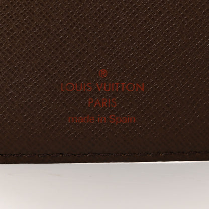 Louis Vuitton Damier Ebene Checkbook Cover Wallet 6 of 7