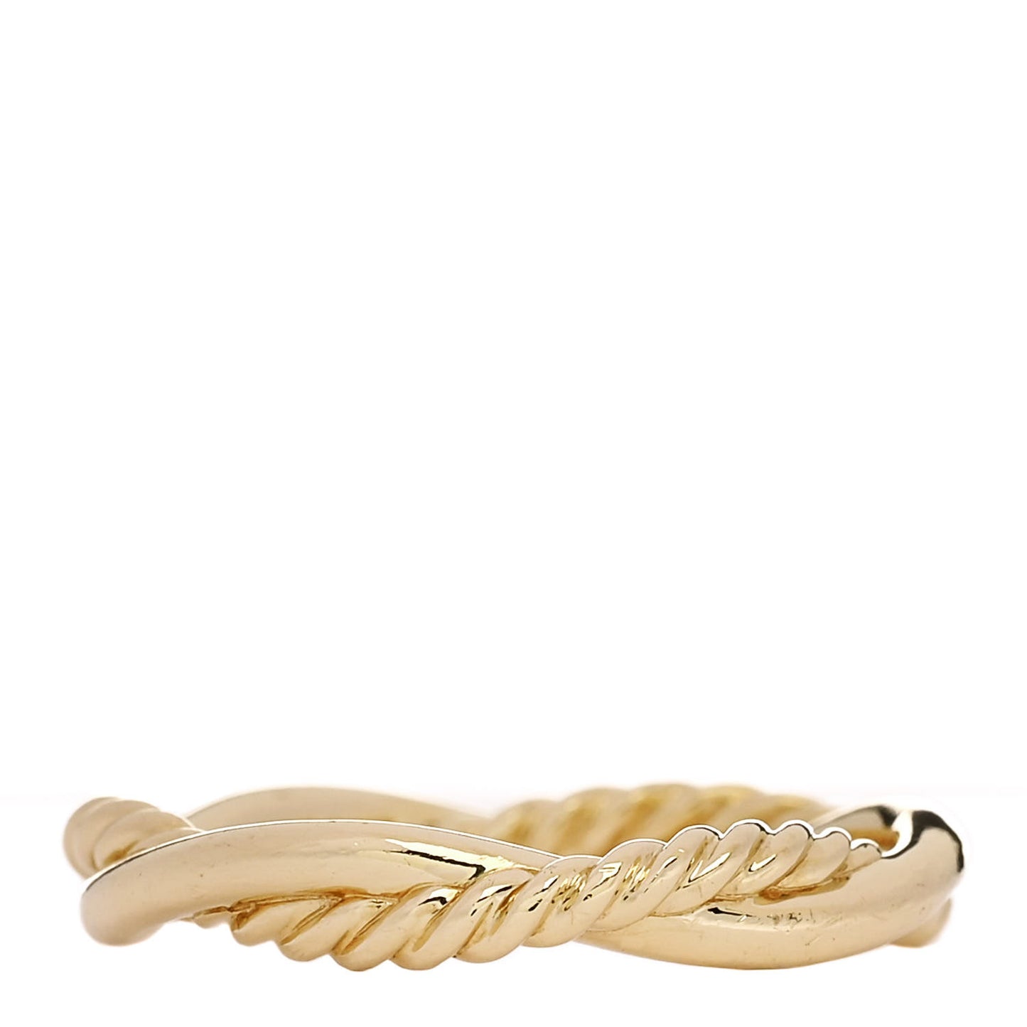 18K Yellow Gold Diamond Petite Infinity Twisted Ring  56 7.5