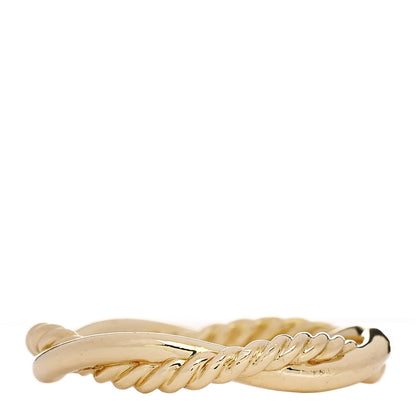 David Yurman 18K Yellow Gold Diamond Petite Infinity Twisted Ring  56 7.5 3 of 4