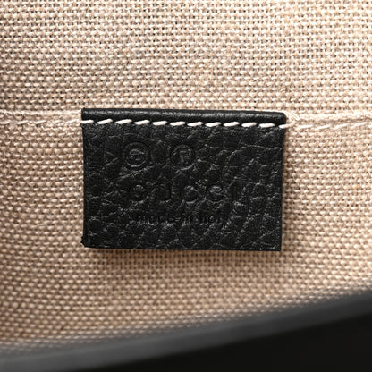Gucci Dollar Calfskin Small Interlocking G Shoulder Bag Black 6 of 12