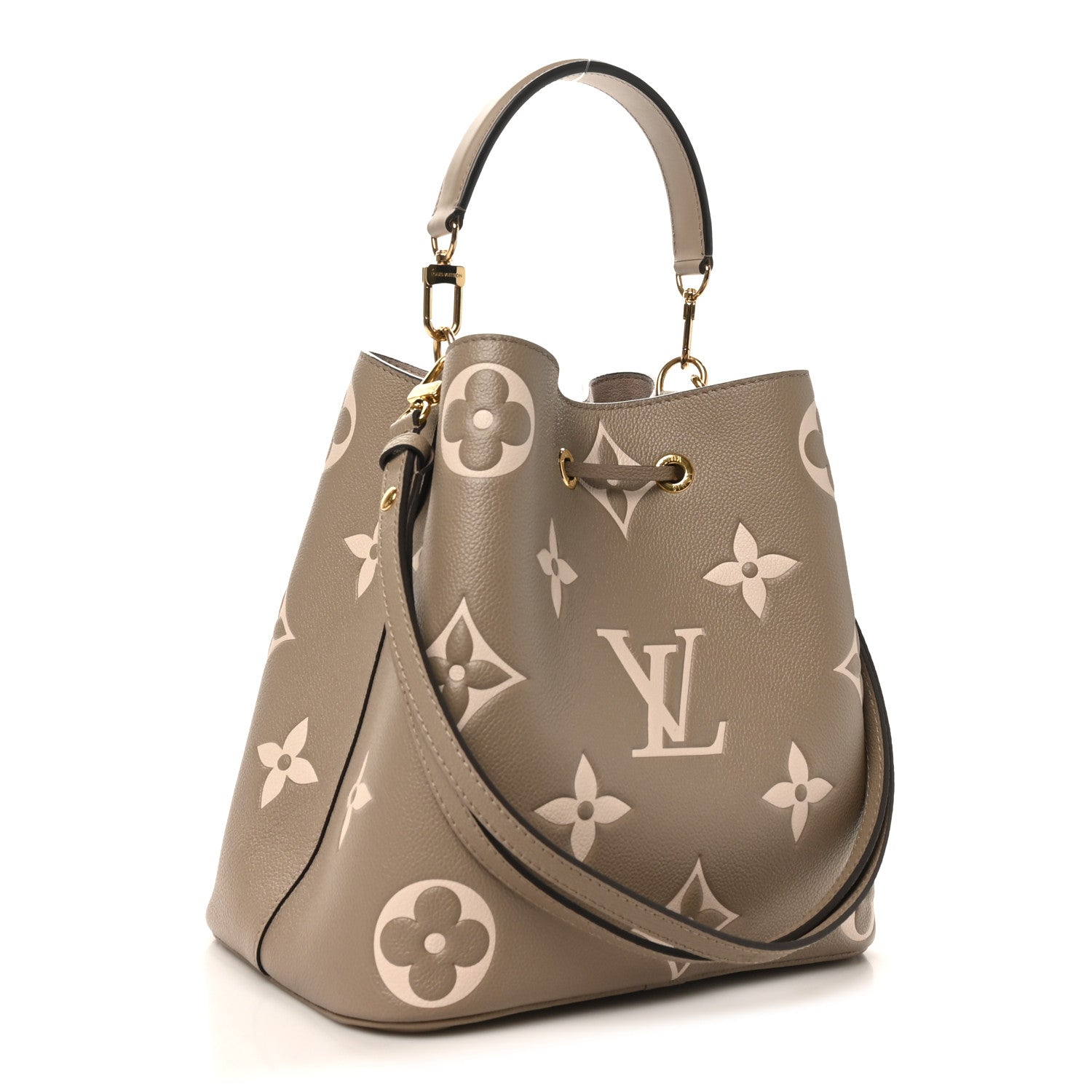 Louis Vuitton Empreinte Monogram Giant Neonoe MM Tourterelle Creme 4 of 10