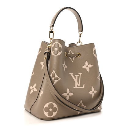 Louis Vuitton Empreinte Monogram Giant Neonoe MM Tourterelle Creme 4 of 10
