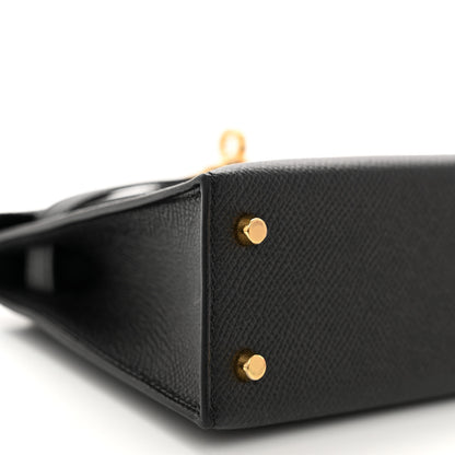 Hermes Epsom Mini Kelly Sellier 20 Black 9 of 13