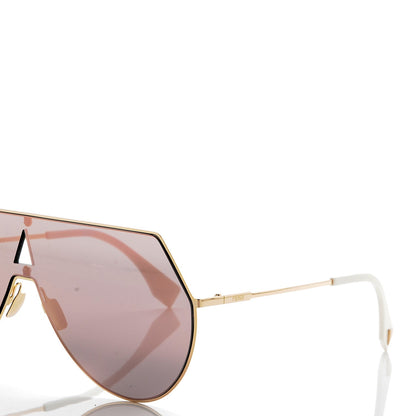 Fendi Metal Mirrored Eyeline Sunglasses FF 0193/S Matte Gold 7 of 9