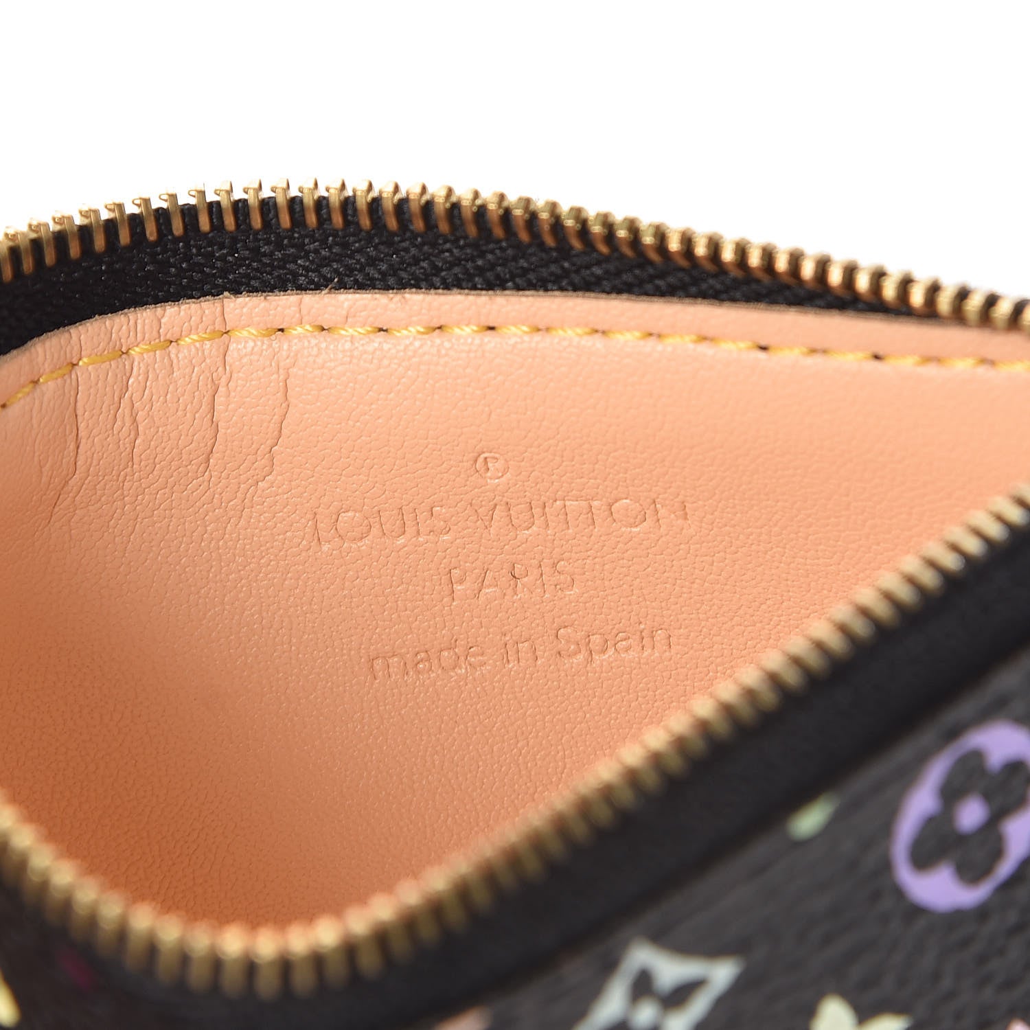 Louis Vuitton Monogram Multicolor Key Pouch Black 6 of 7