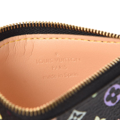 Louis Vuitton Monogram Multicolor Key Pouch Black 6 of 7