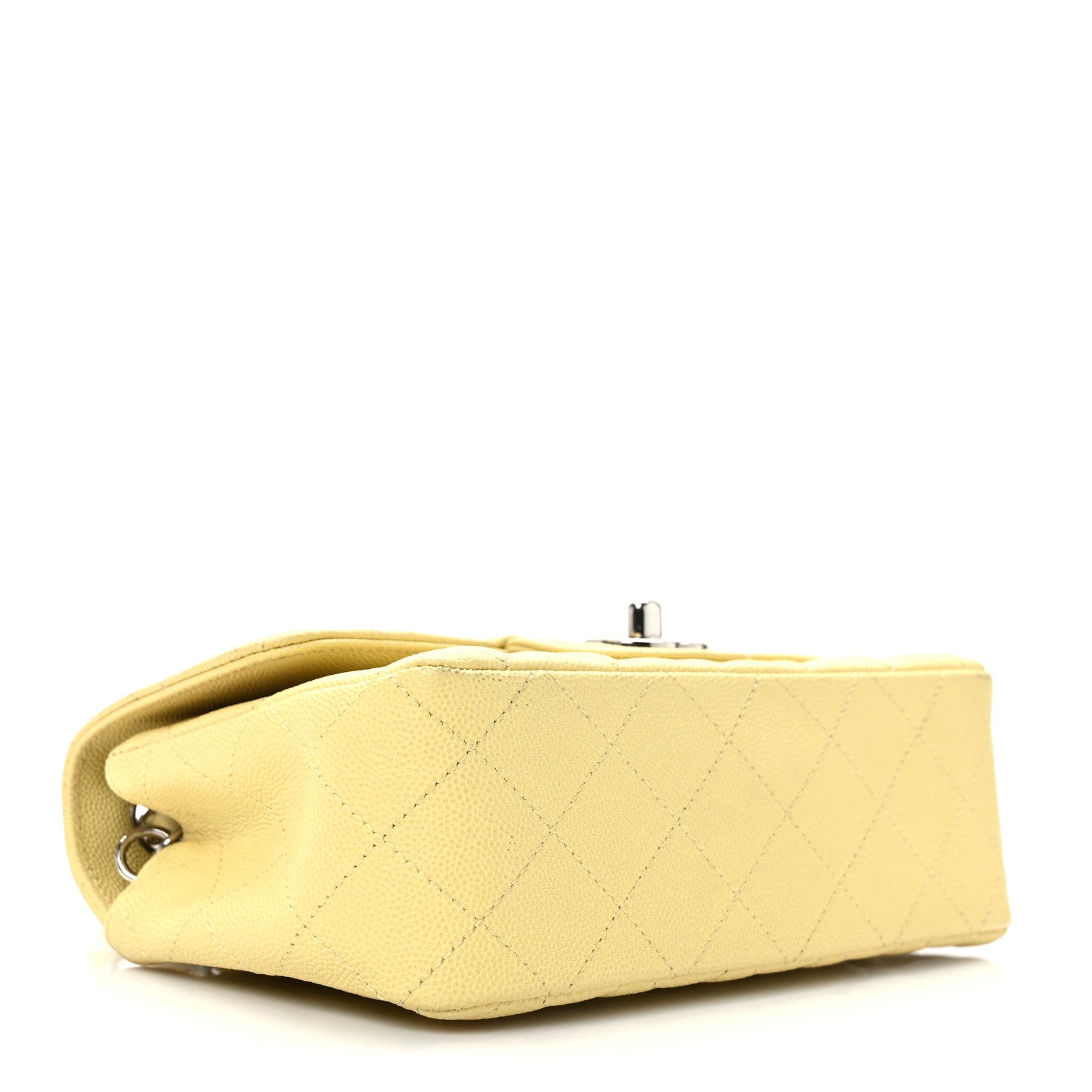 Chanel Caviar Quilted Mini Rectangular Flap Light Yellow 4 of 14