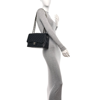 Chanel Caviar Quilted Jumbo Single Flap Black 3 of 10