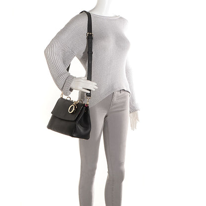 Christian Dior Bullcalf Small Be Dior Flap Black Fraise 2 of 10