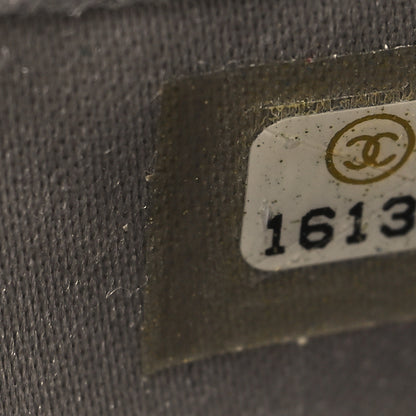 Chanel Lambskin Camellia Embossed Large Zip Around Gusset Wallet Black 8 of 11