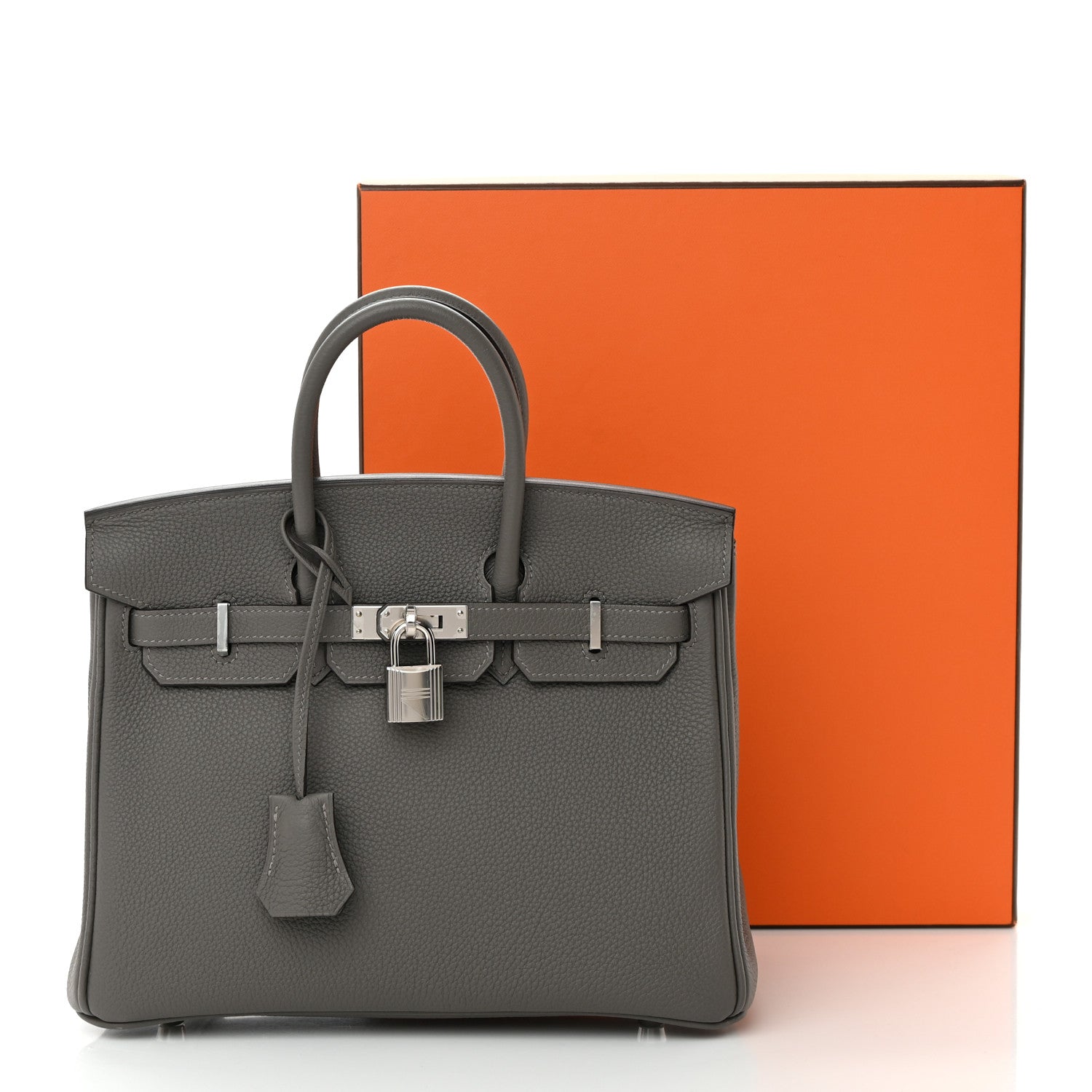 Hermes Togo Birkin 25 Gris Meyer 15 of 15