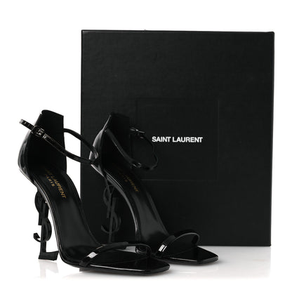 Saint Laurent Patent Calfskin Opyum 110 Sandals 39 Black 39 Black 12 of 12