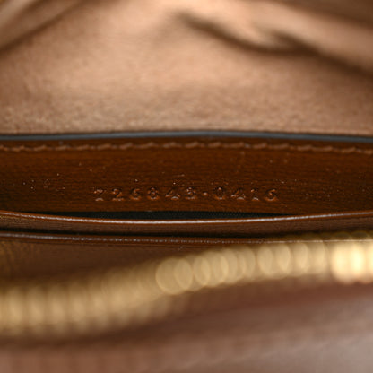 Gucci GG Supreme Monogram Azalea Calfskin Mini Retro Interlocking G Half Moon Bag Beige Ebony Brown Sugar 7 of 10