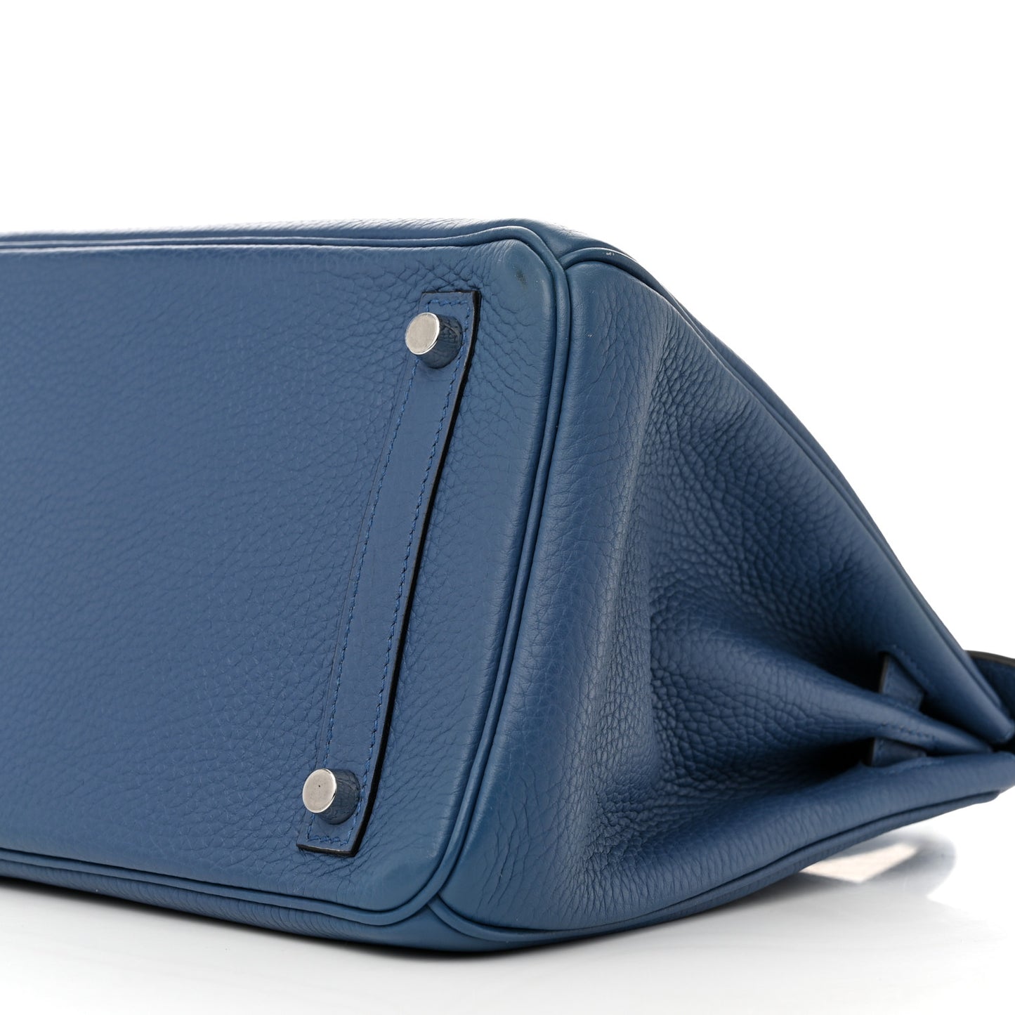 Taurillon Clemence Birkin 30 Bleu Agate