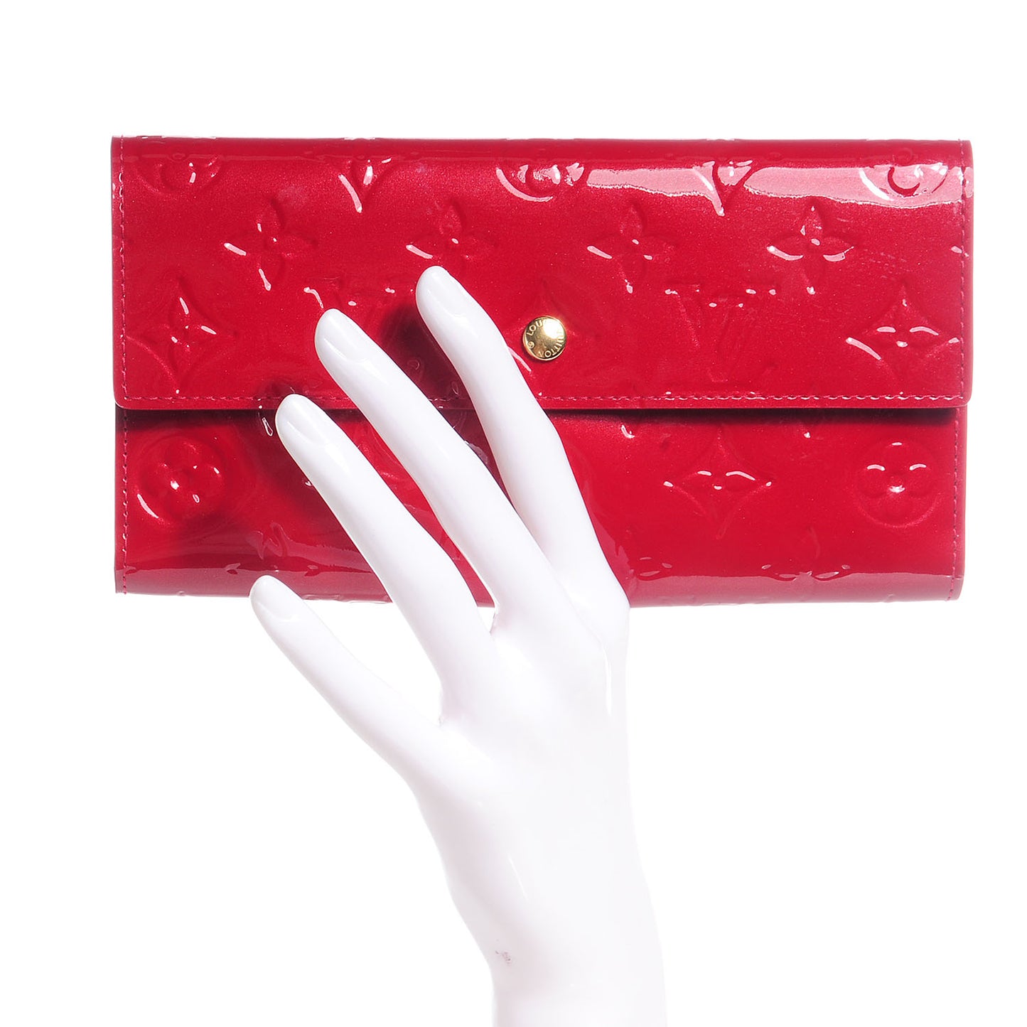 Vernis Porte Tresor International Wallet Pomme D'Amour
