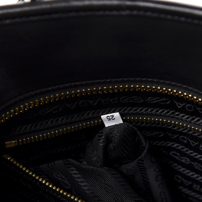 Prada Tessuto Nylon Quilted Impunturato Bauletto Baltico Fuoco 9 of 11