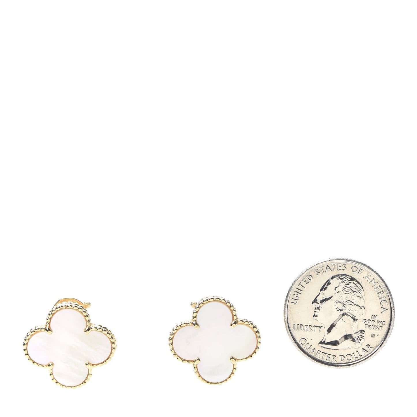 18K Yellow Gold Mother of Pearl Magic Alhambra Earrings