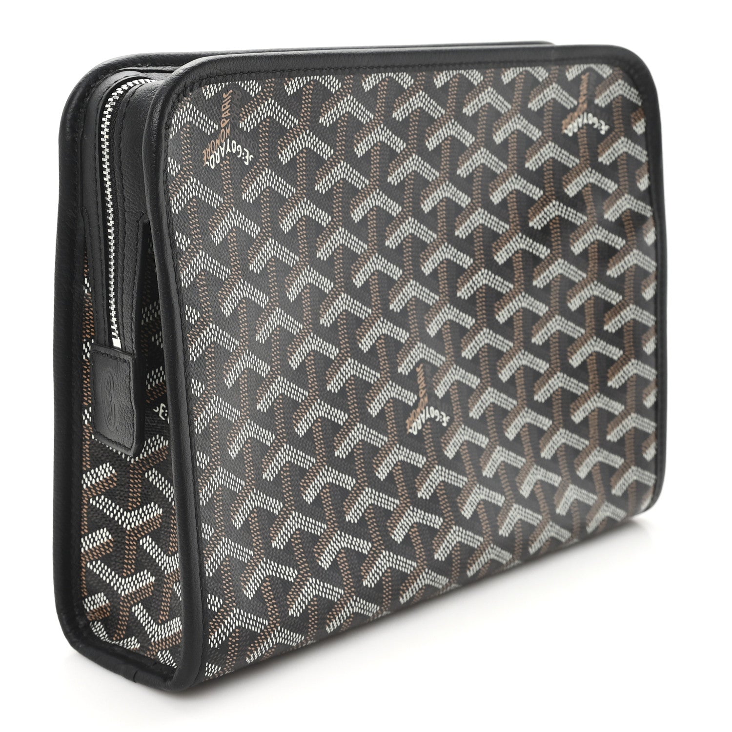 Goyard Goyardine Jouvence MM Toiletry Pouch Black 3 of 7