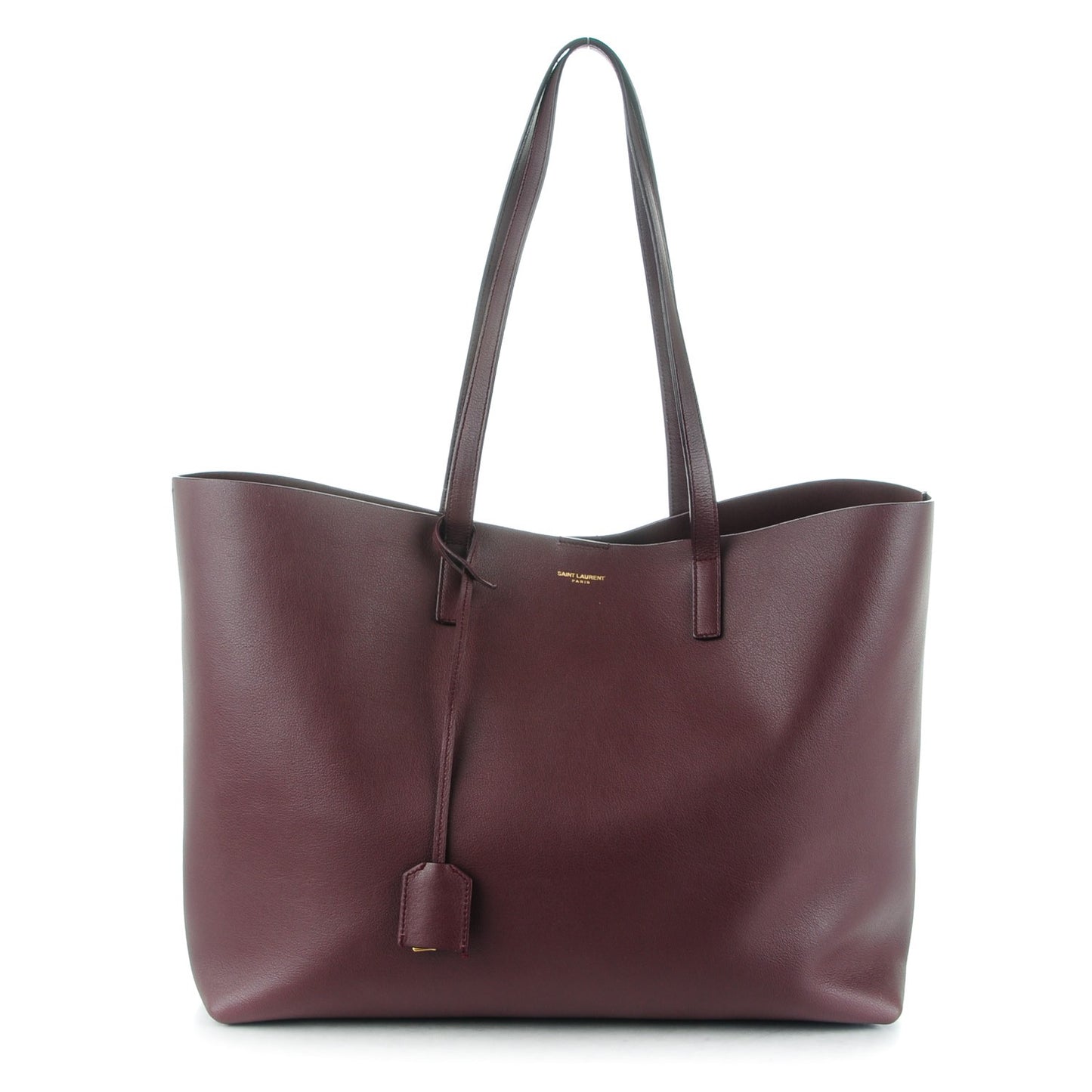 Calfskin Large Shopping Tote Bordeaux