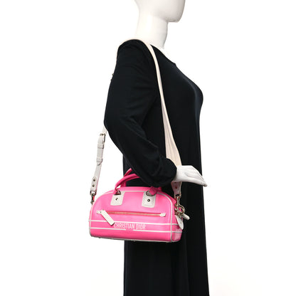 Christian Dior Calfskin Small Dior Vibe Zip Bowling Bag Pink Multicolor 2 of 12