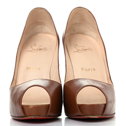 Christian Louboutin Nappa Very Prive 120 Pumps 39 Brown 2 of 4