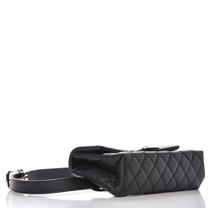 Chanel Grained Calfskin Quilted 2.55 Reissue Flap Belt Bag Clutch Black 4 of 8