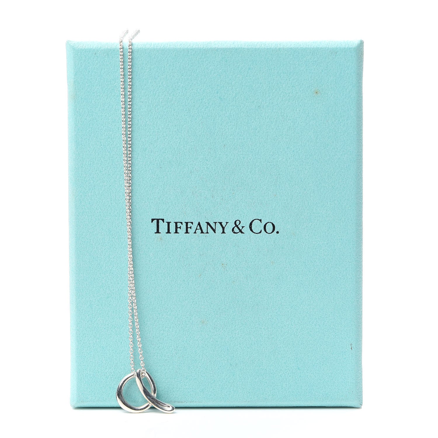 Tiffany Sterling Silver Elsa Peretti Letter A Pendant Necklace 6 of 6