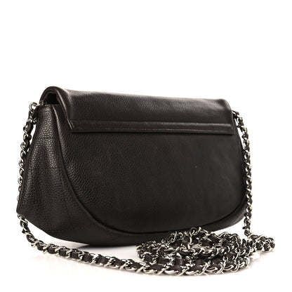 Chanel Caviar Half Moon Wallet On Chain WOC Brown 3 of 10