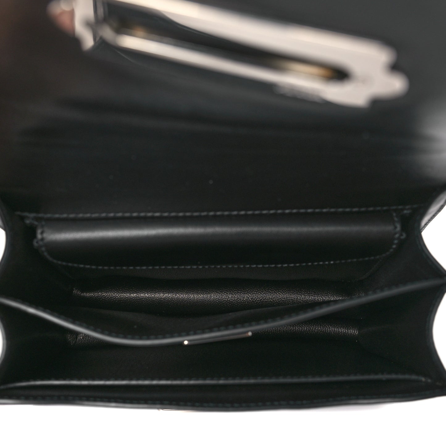 City Calf Saffiano Studded Cahier Bag Black