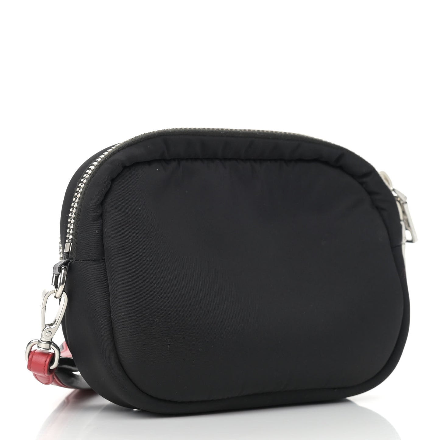 Tessuto Nylon Pocket Wristlet Pouch Black Fuoco