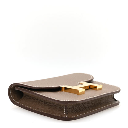 Hermes Evercolor Constance Slim Wallet Etoupe 5 of 9