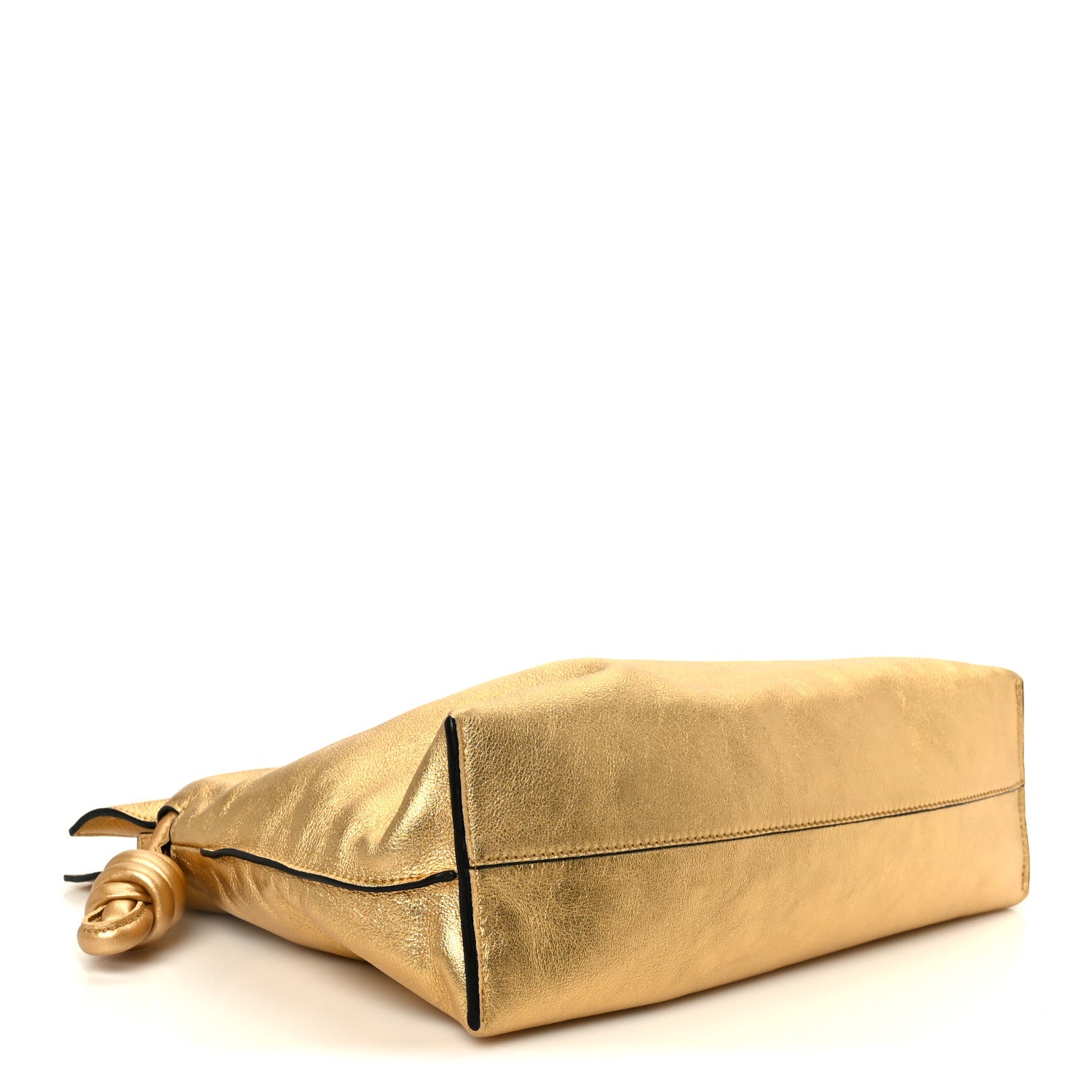 Loewe Metallic Lambskin Medium Flamenco Knot Gold 1846047