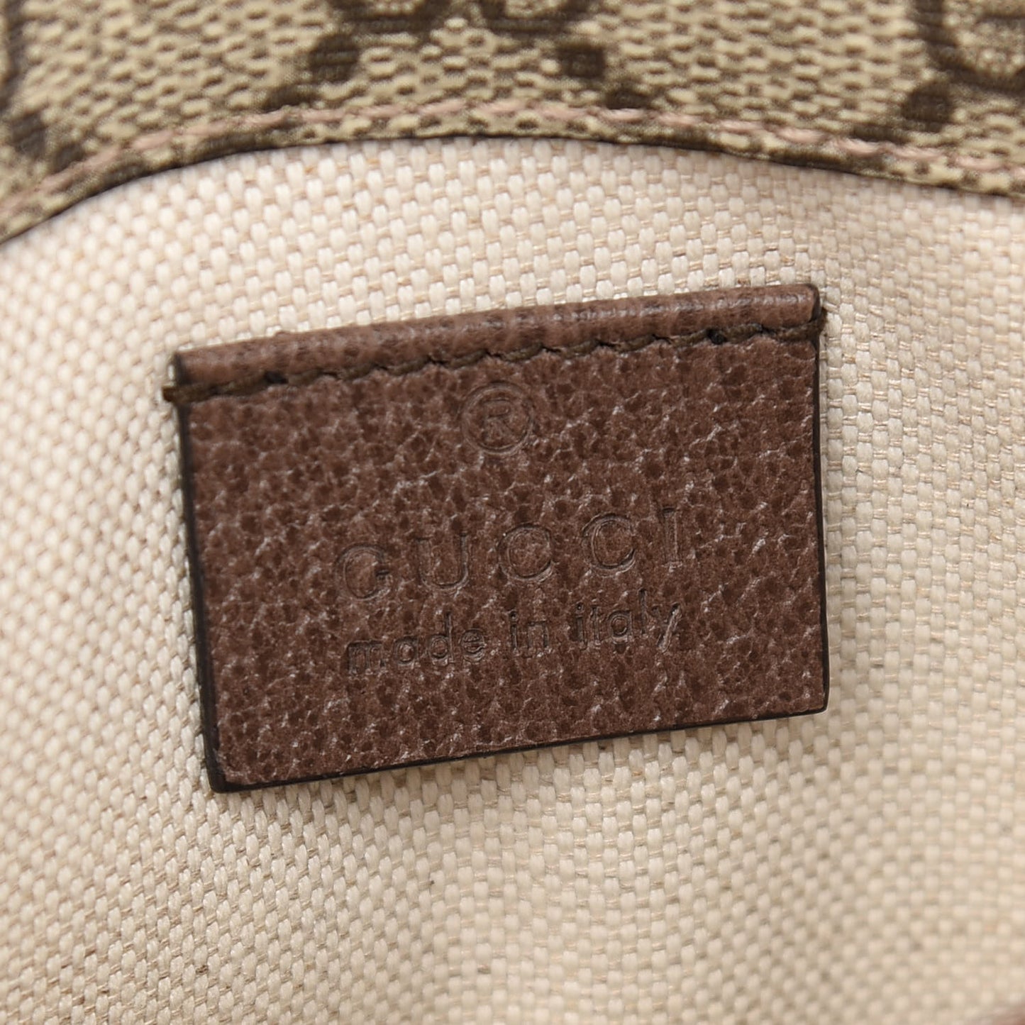 GG Supreme Monogram Neo Vintage Web Belt Bag Brown