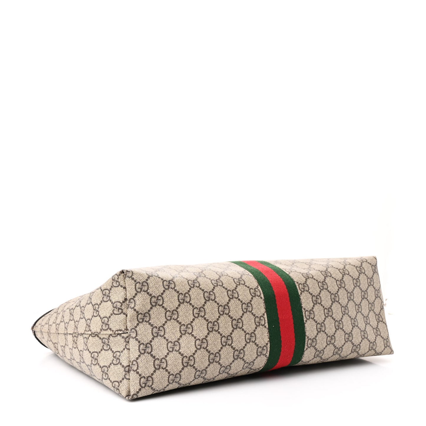 GG Supreme Monogram Medium Ophidia Shopping Tote Brown