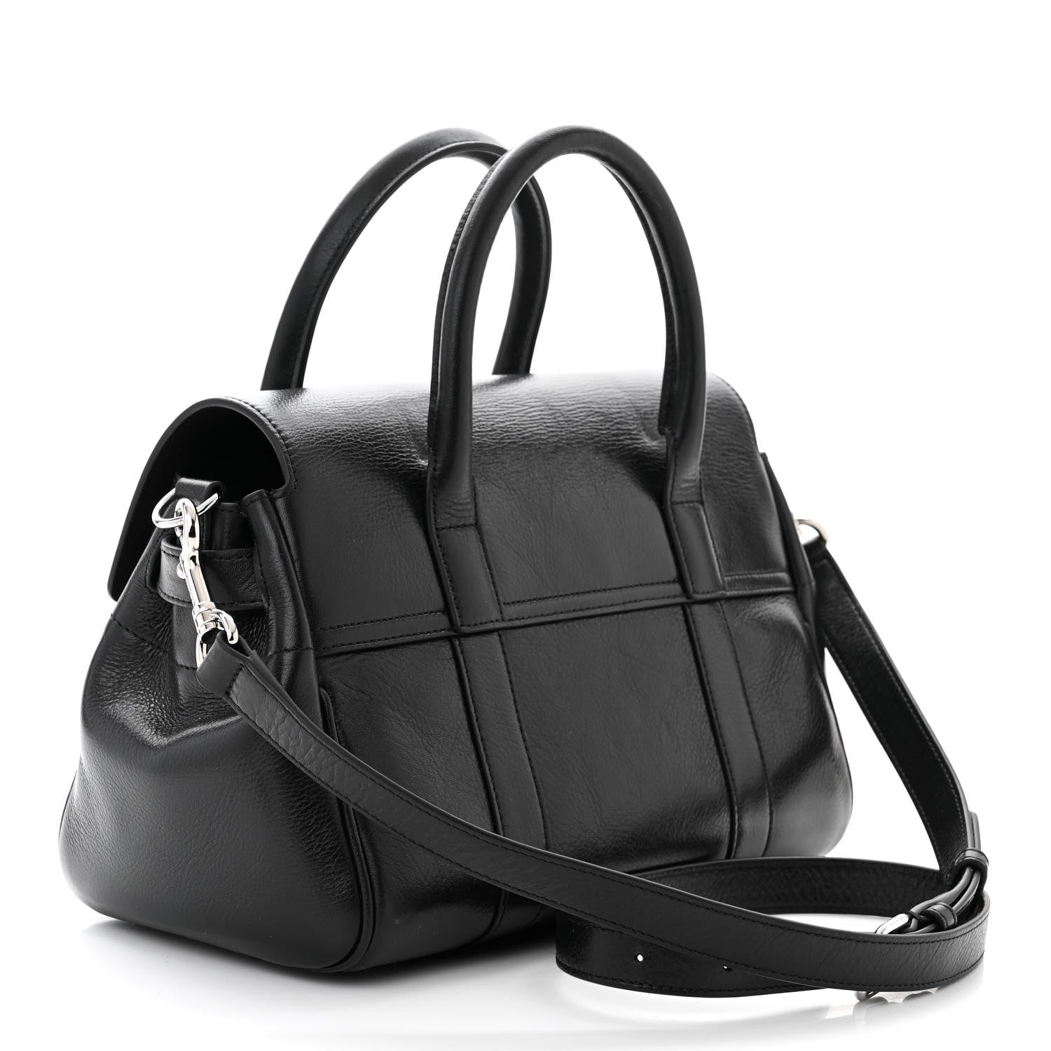 Mulberry Natural Vegetable Tanned Small Bayswater Black 3 of 9