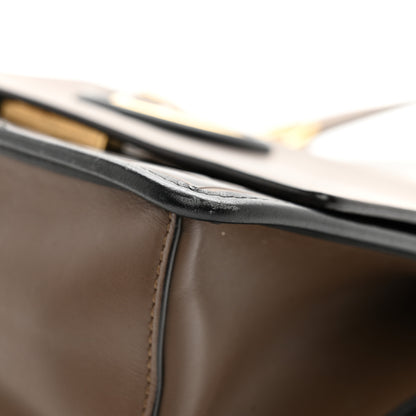 Fendi Vitello Century F is Fendi Bi-Color FF 1974 Embossed Kan I Shoulder Bag Maya Black 10 of 10