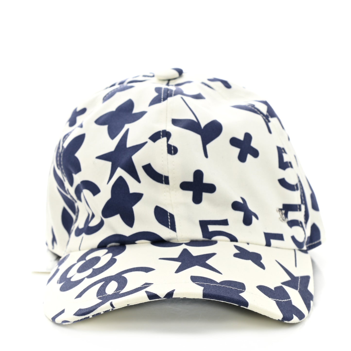 Cotton CC Cap Hat Navy White