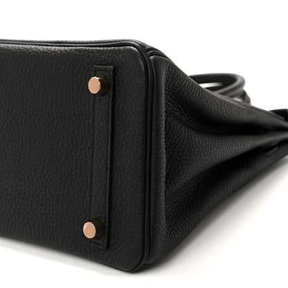Hermes Togo Birkin 25 Black 10 of 12