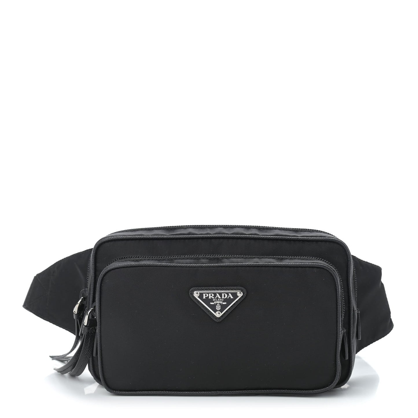 Tessuto Nylon Saffiano Belt Bag Black