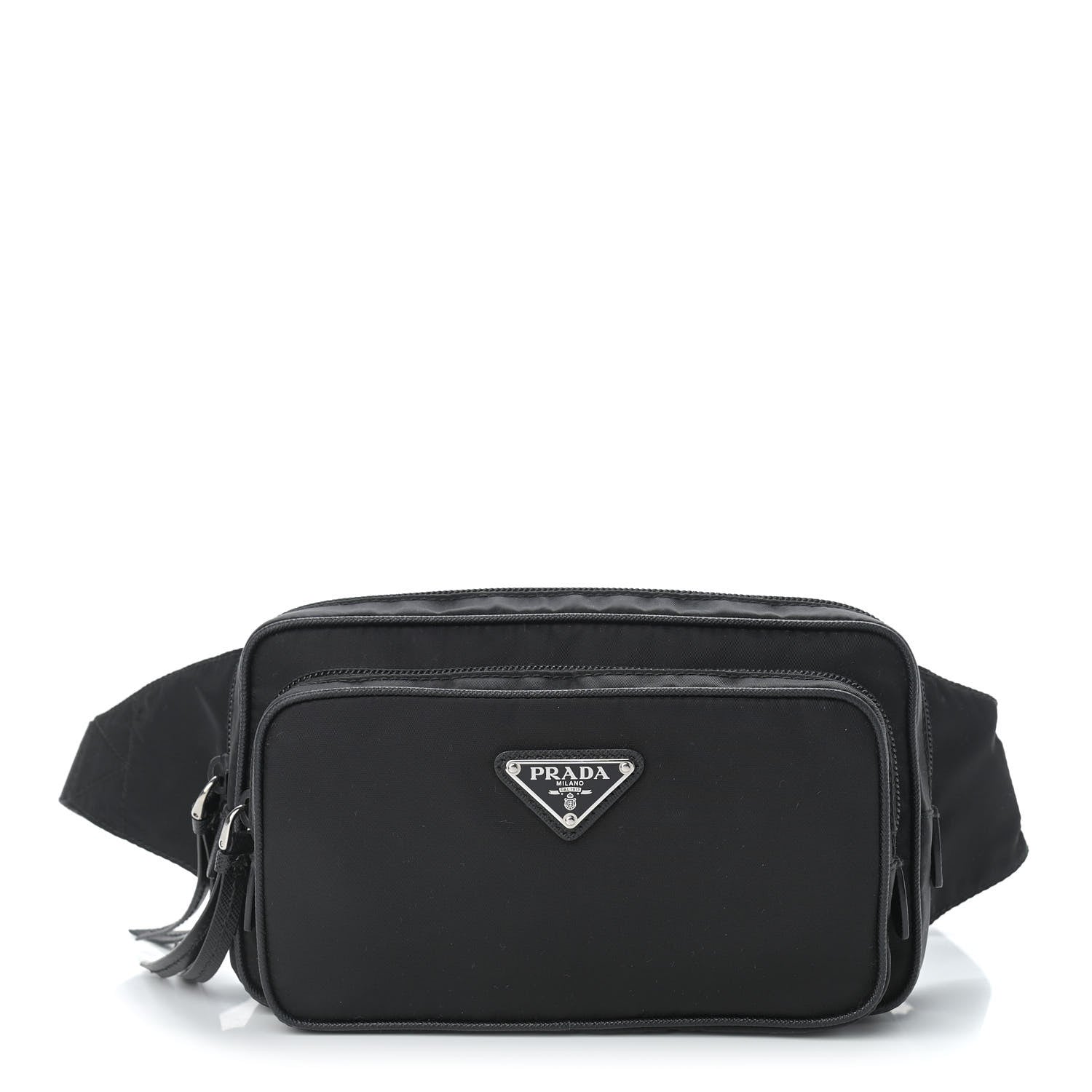 Prada Tessuto Nylon Saffiano Belt Bag Black 1 of 9