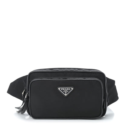 Prada Tessuto Nylon Saffiano Belt Bag Black 1 of 9