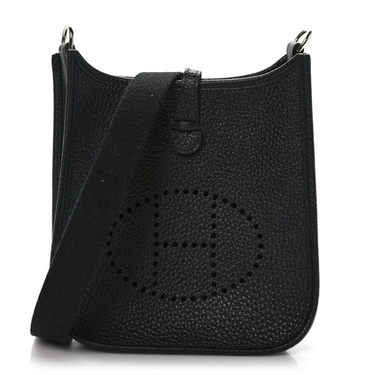 Hermes Taurillon Clemence Evelyne TPM Black 2 of 19